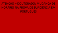 Retificação doutorado