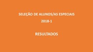 Capa Alunos/as especiais 2018_1 Resultados