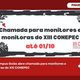 Chamada para monitores Conepec