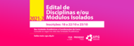 Banner/capa Disciplinas isoladas 2021.2