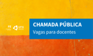 Capa - Chamada Pública - Vagas para docentes