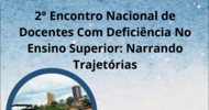 Capa - Encontro Nacional de Docentes com Deficiências 2023.2
