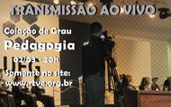 Transmissão ao vivo da colação de grau Pedagogia