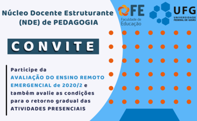 Convite avaliação ERE NDE Pedagogia 2021.1