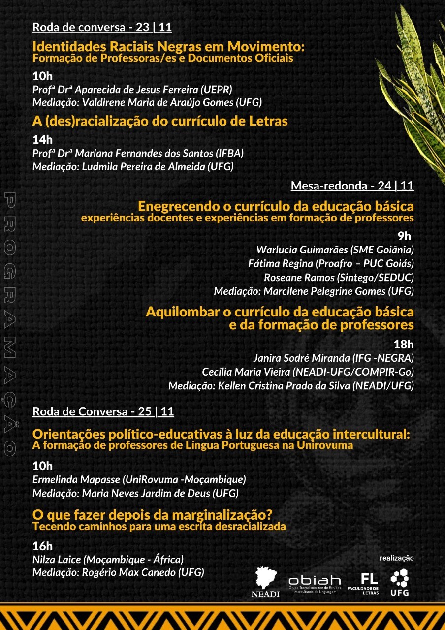 Novembro Negro 2020 Aquilombar Letras 2