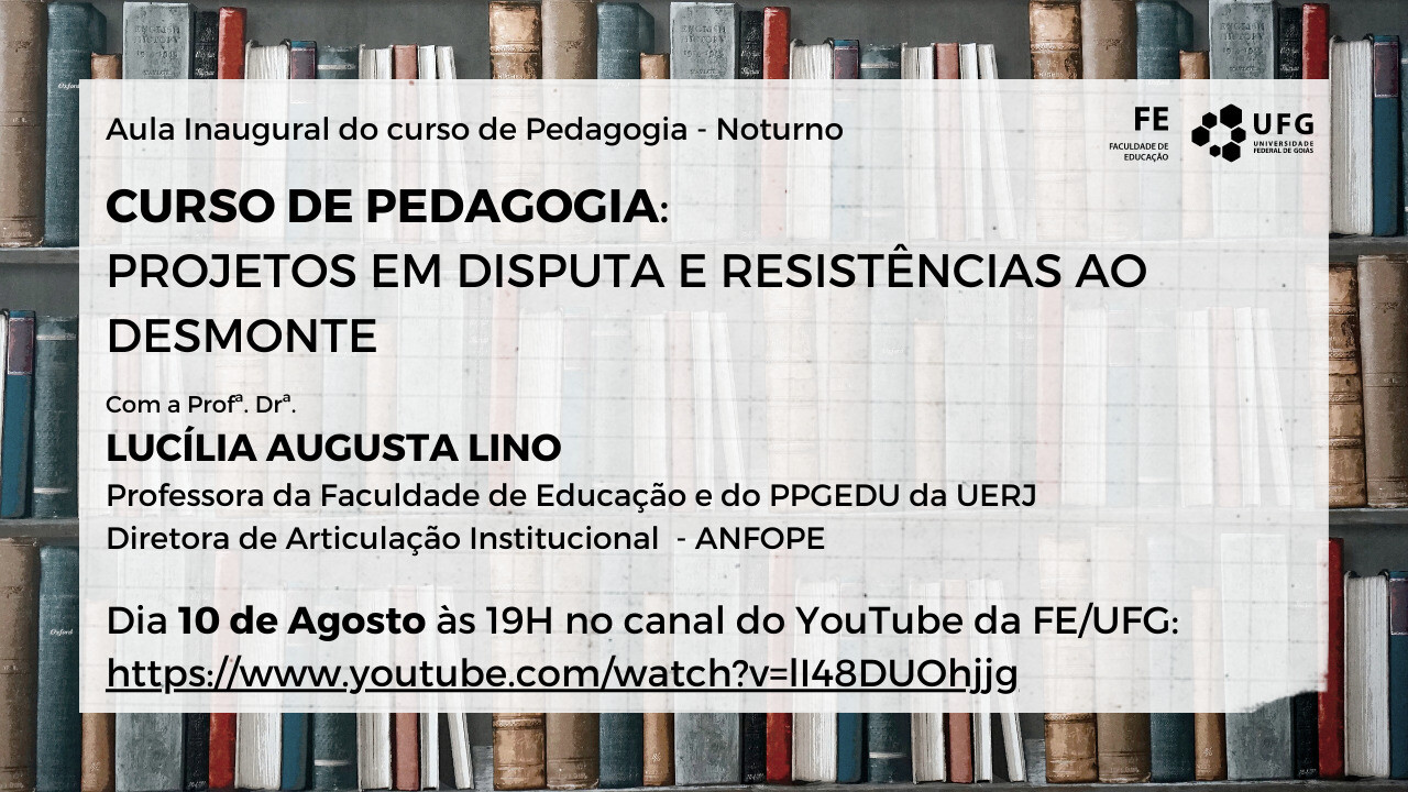 aula inaugural Pedagogia 2021 noturno