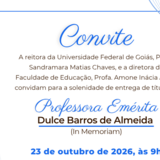 Professora Emérita - Dulce
