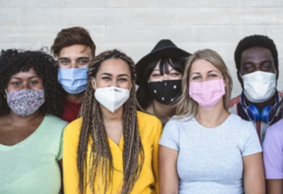 PNG Estudantes de máscara