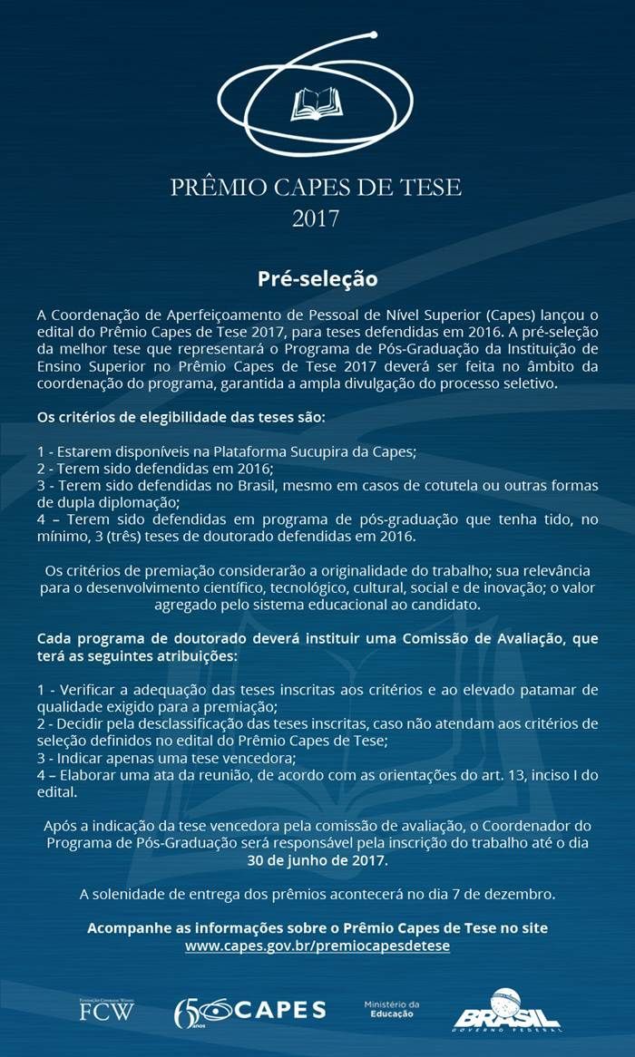 Prêmio CAPES de Tese (2017)