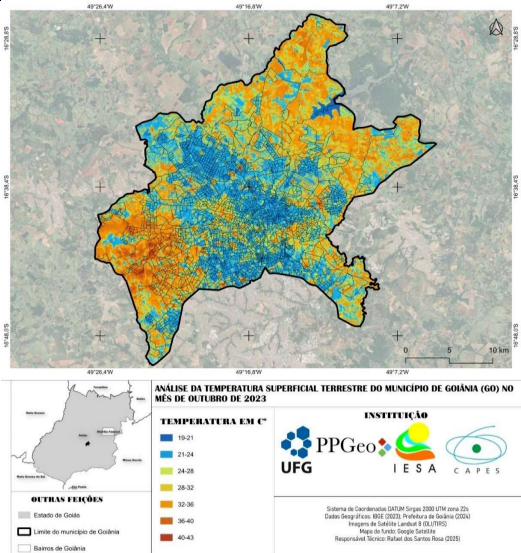 mapa ilha de calor