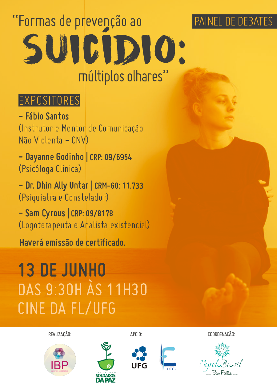 Painel de debates sobre formas de prevenção ao suicídio