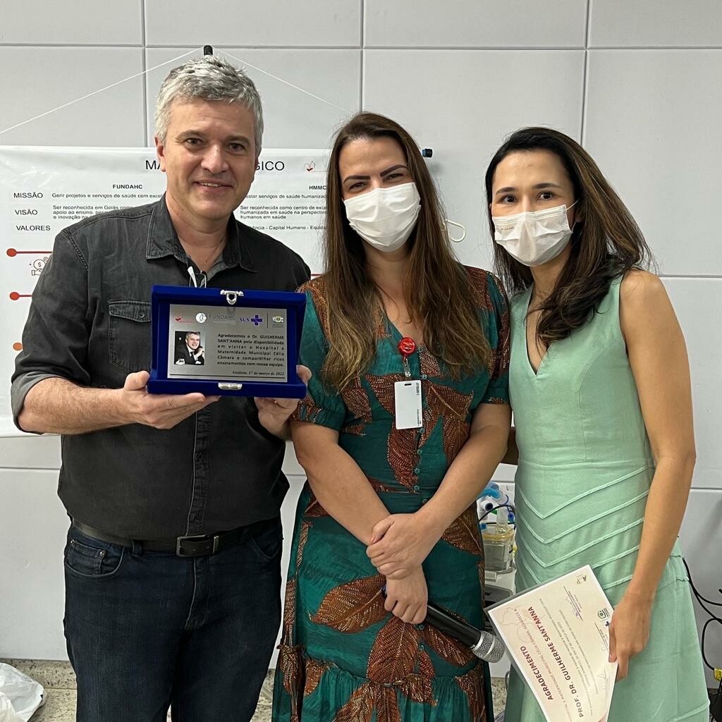 Criador do Projeto Coala, neonatologista Guilherme Sant'Anna visita HMMCC 