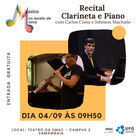 MNEM Recital clarineta e piano