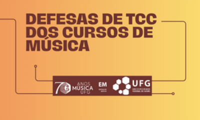  Defesas de TCC dos Cursos de Música 2026

