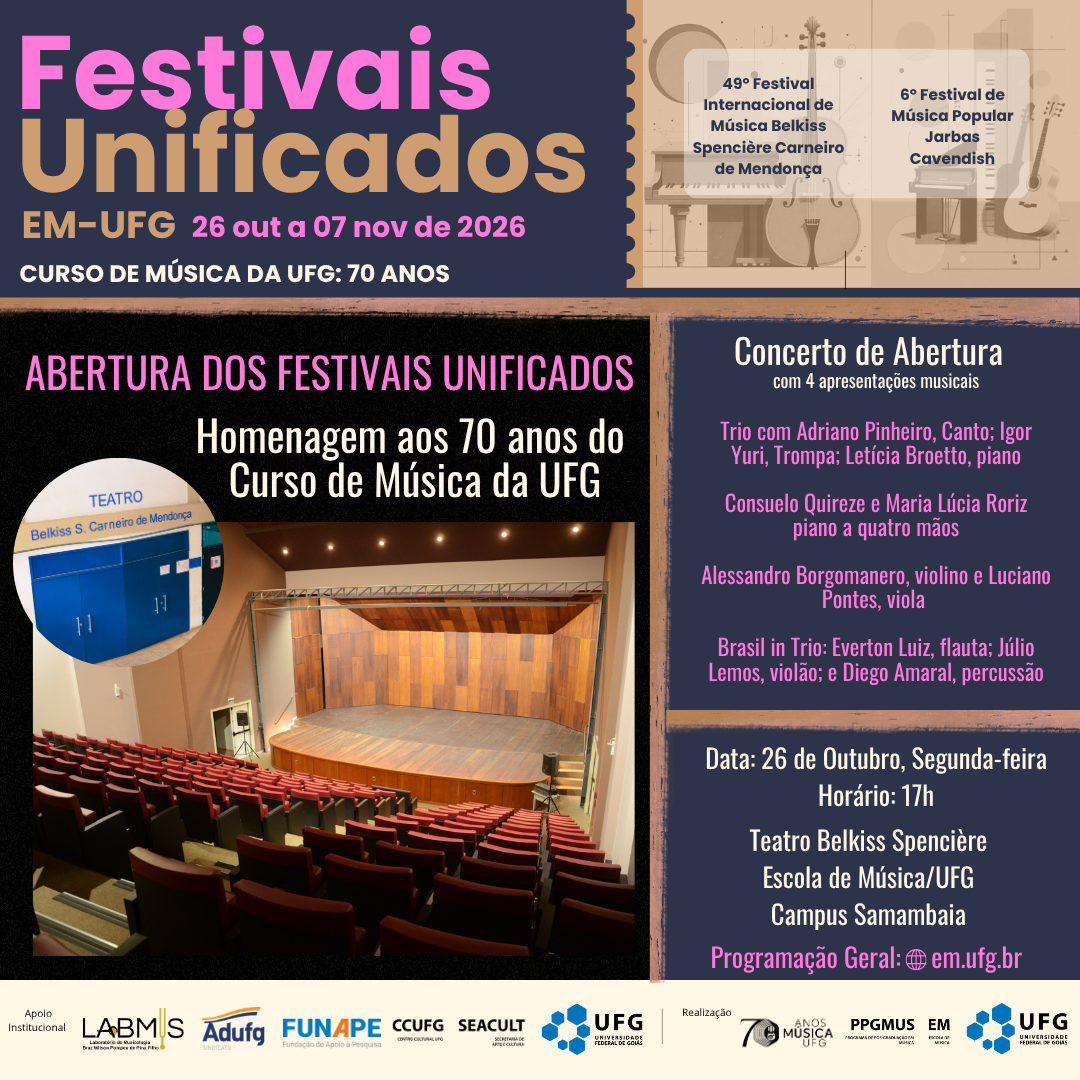 Festivais Unificados 2026