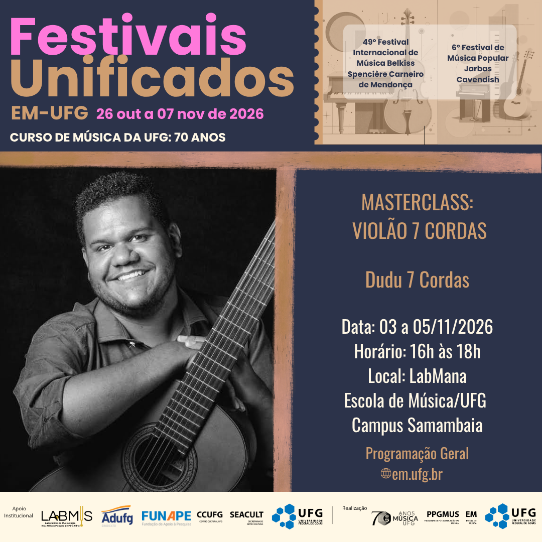Festivais Unificados 2026 dia 03.11.26