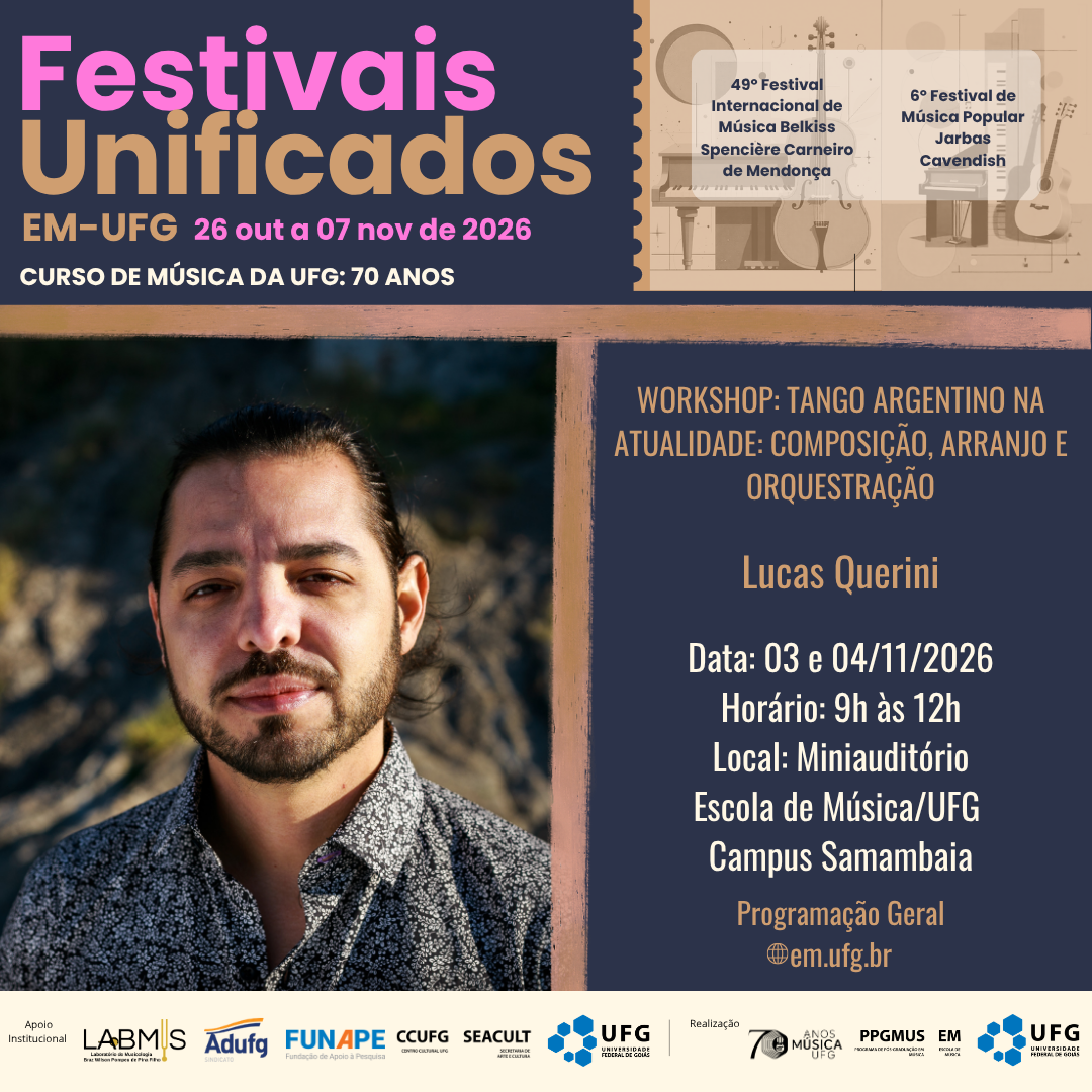 Festivais Unificados 2026 dia 03.11.26
