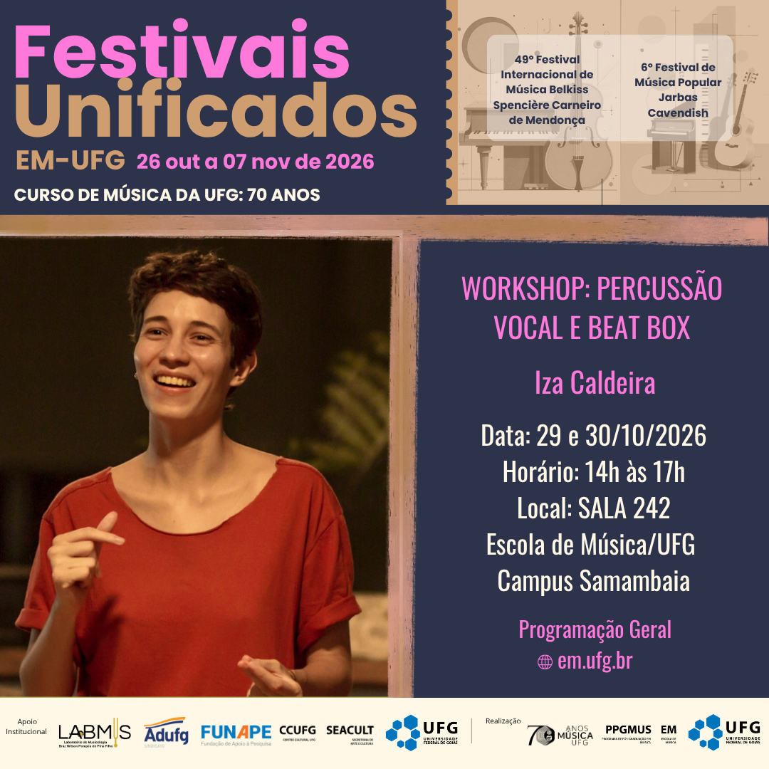 Festivais Unificados 2026 dia 29 outubro 2026