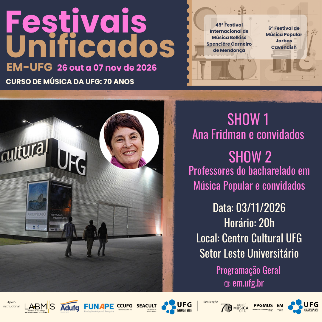 Festivais Unificados 2026 dia 03.11.26