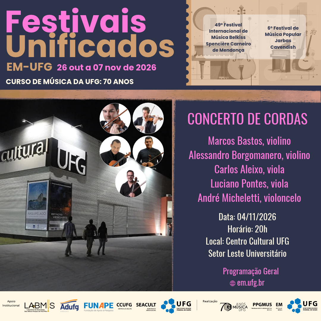 Festivais Unificados 2026 dia 04.11.26