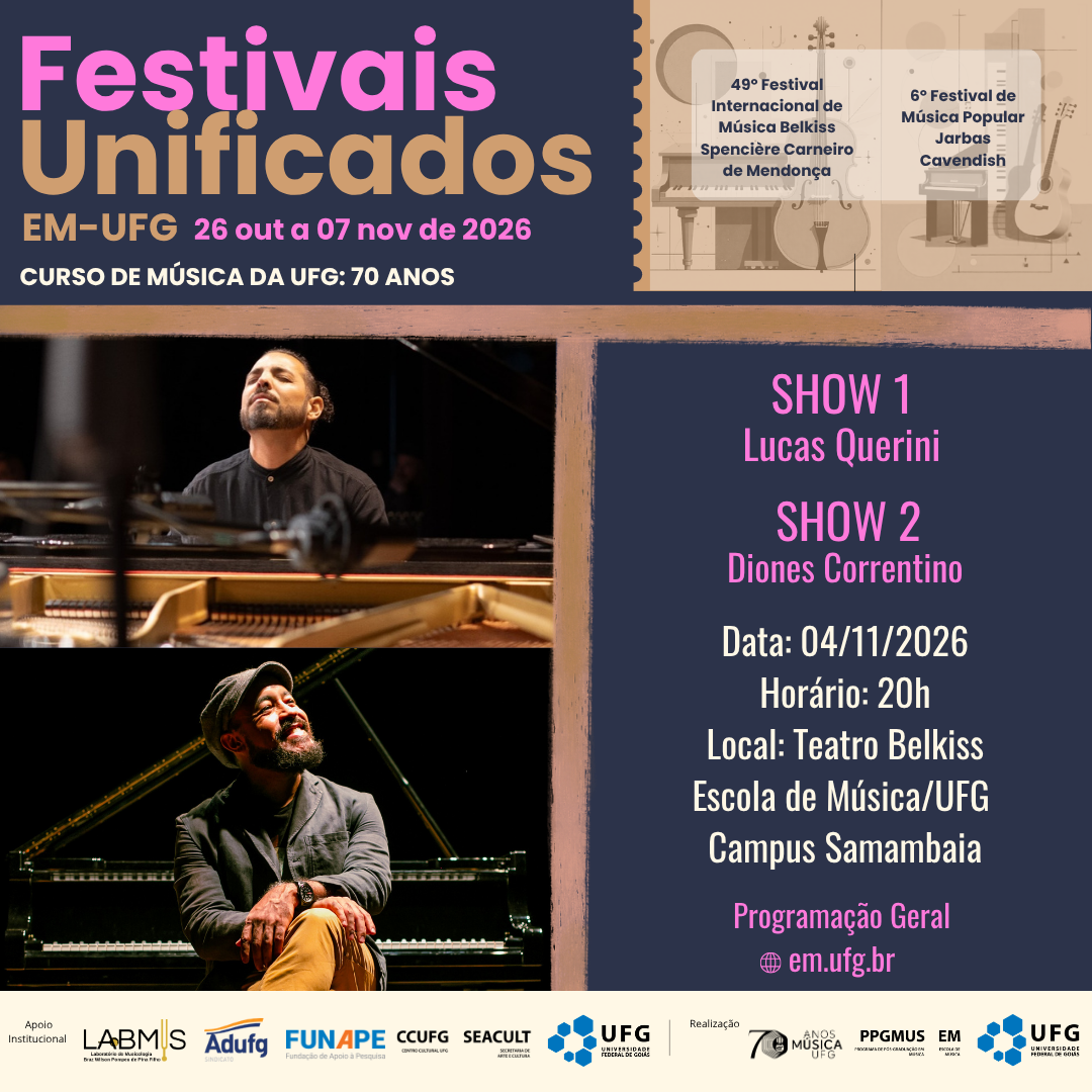Festivais Unificados 2026 dia 04.11.26