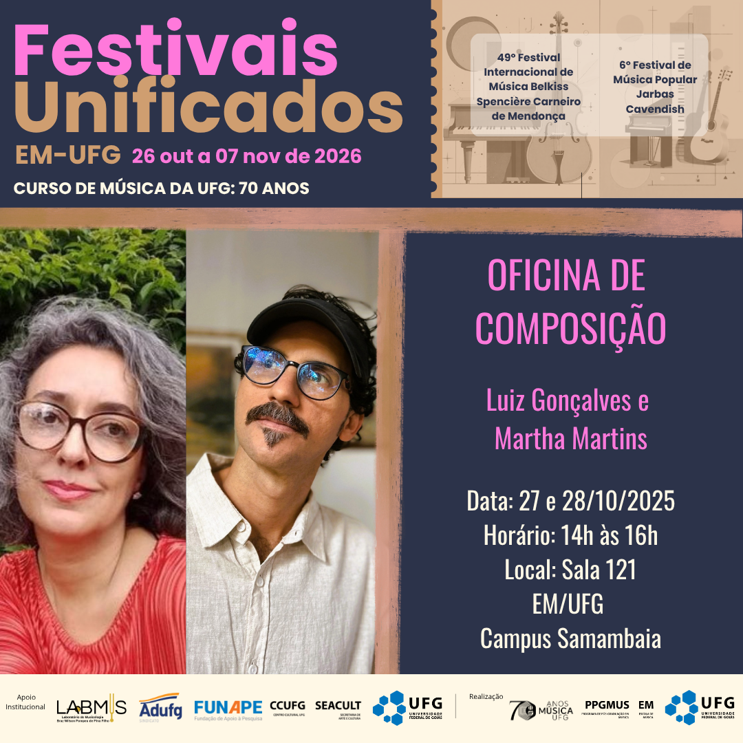 Festivais Unificados 2026 dia 27 outubro terça