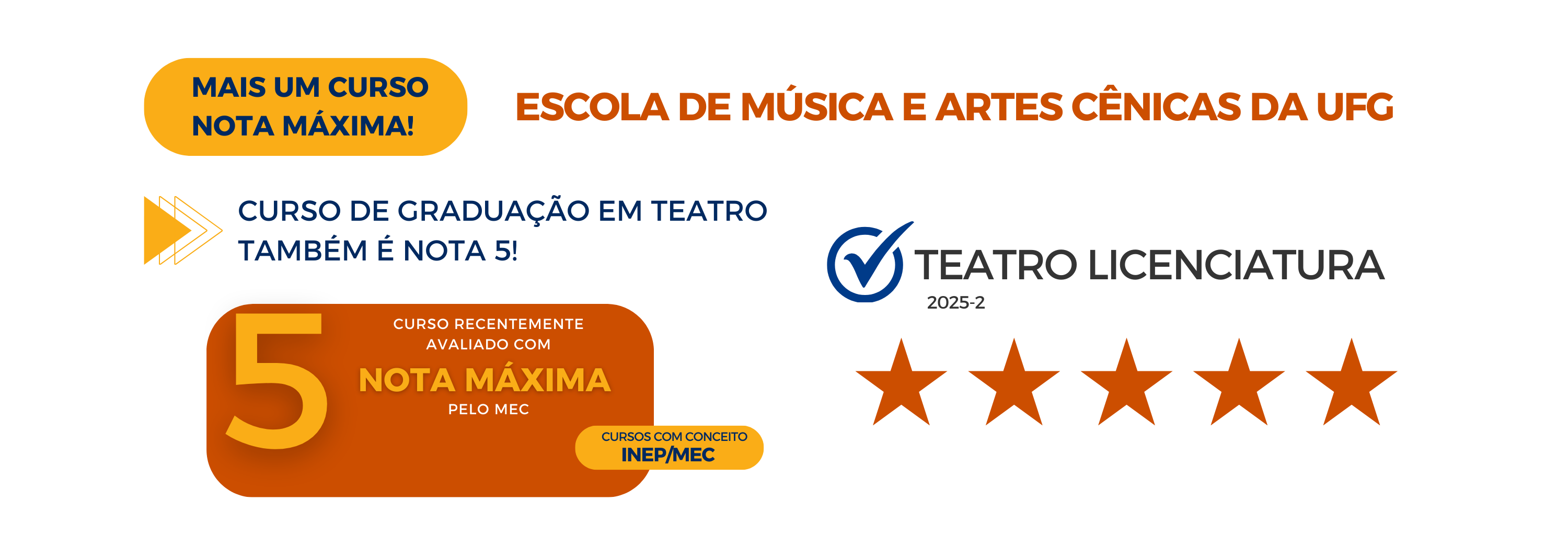Cursos com nota máxima Inep setembro 2025