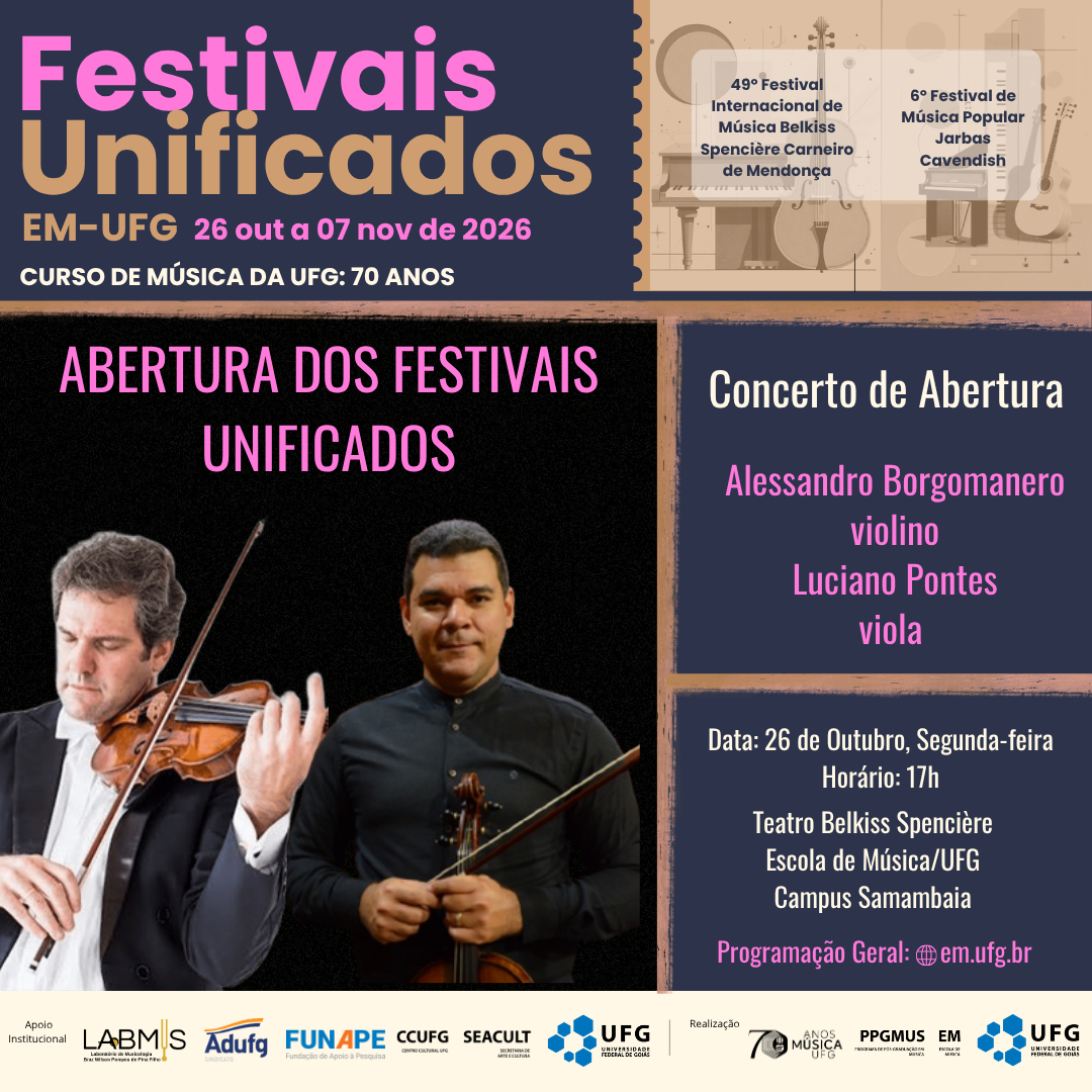 Festivais Unificados 2026
