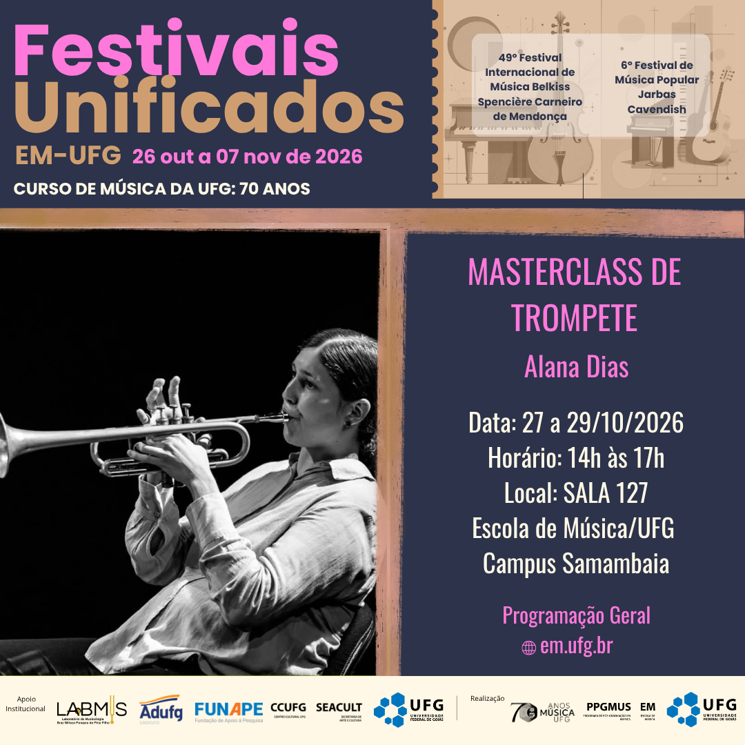 Festivais Unificados 2026 dia 27 outubro terça