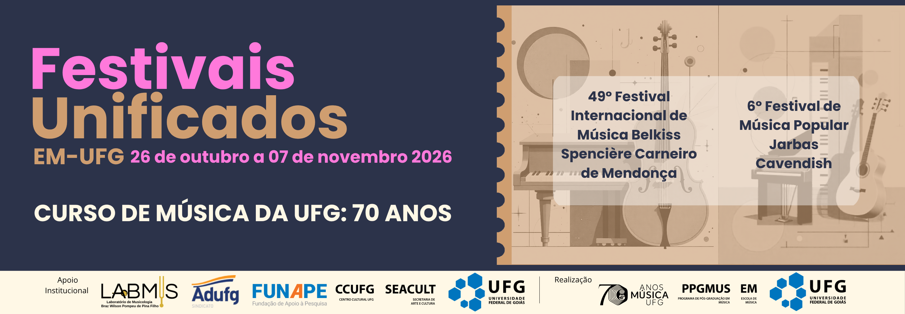 Festivais Unificados 2026
