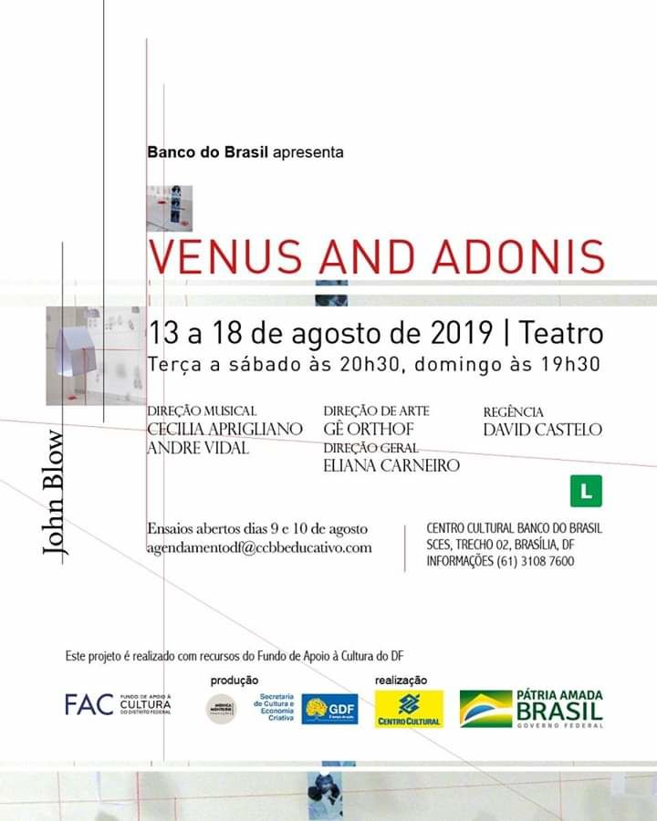 cartaz- Venus and Adonis - 2019