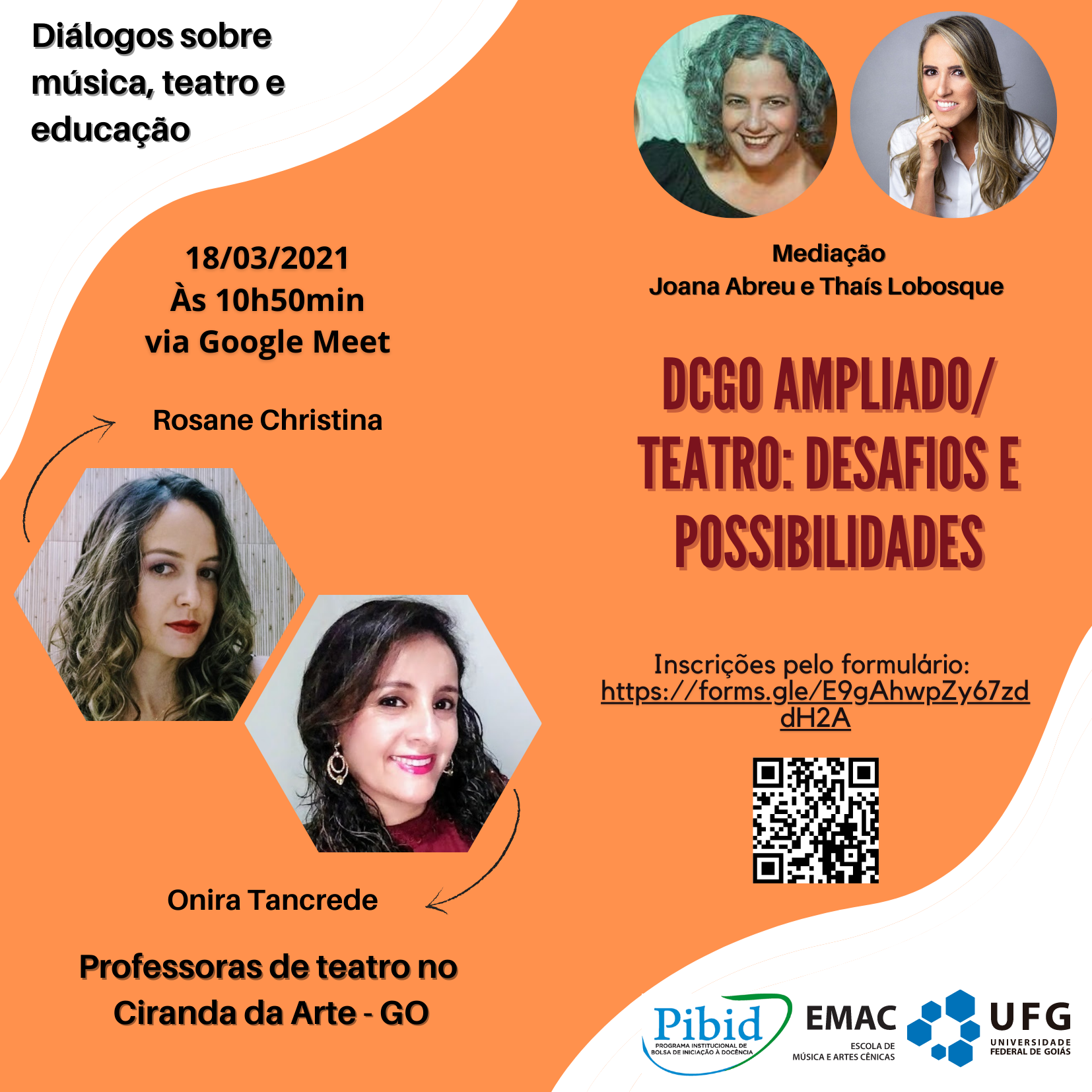 Diálogos sobre música, teatro e educação Rosane 18 março 2021