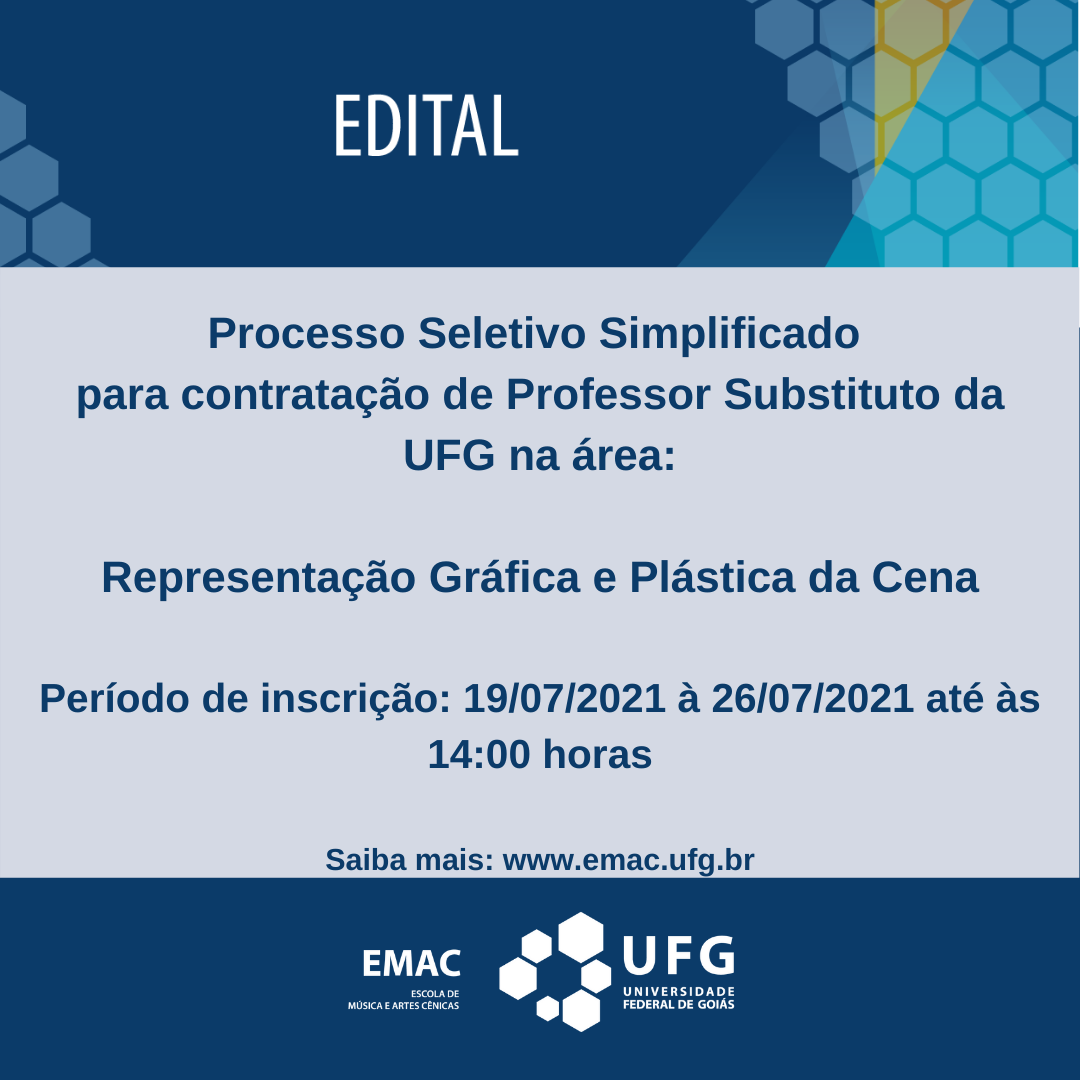 Edital Representação Gráfica e Plástica da Cena