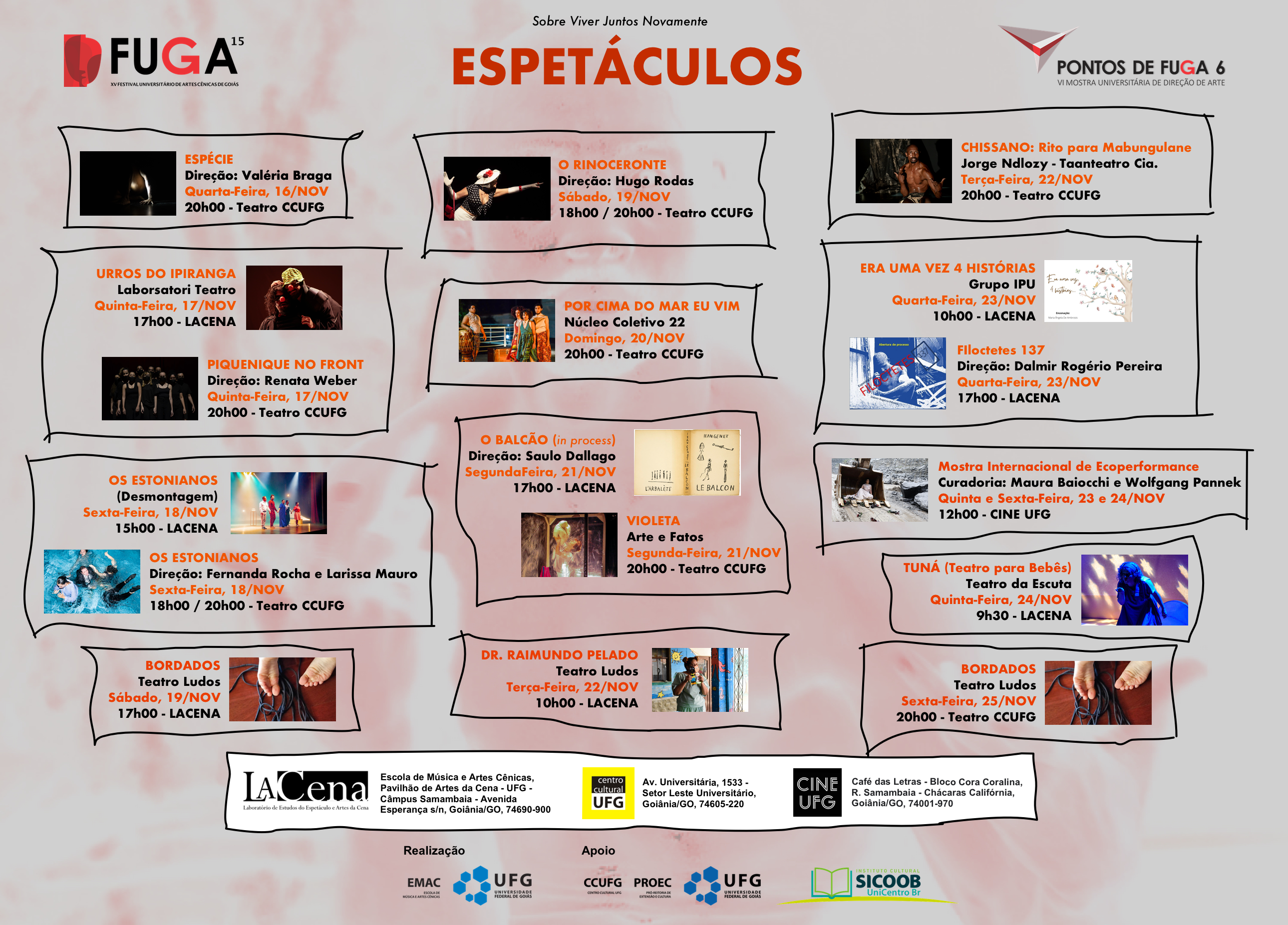 FUGA 15 Programa de Espetáculos 2