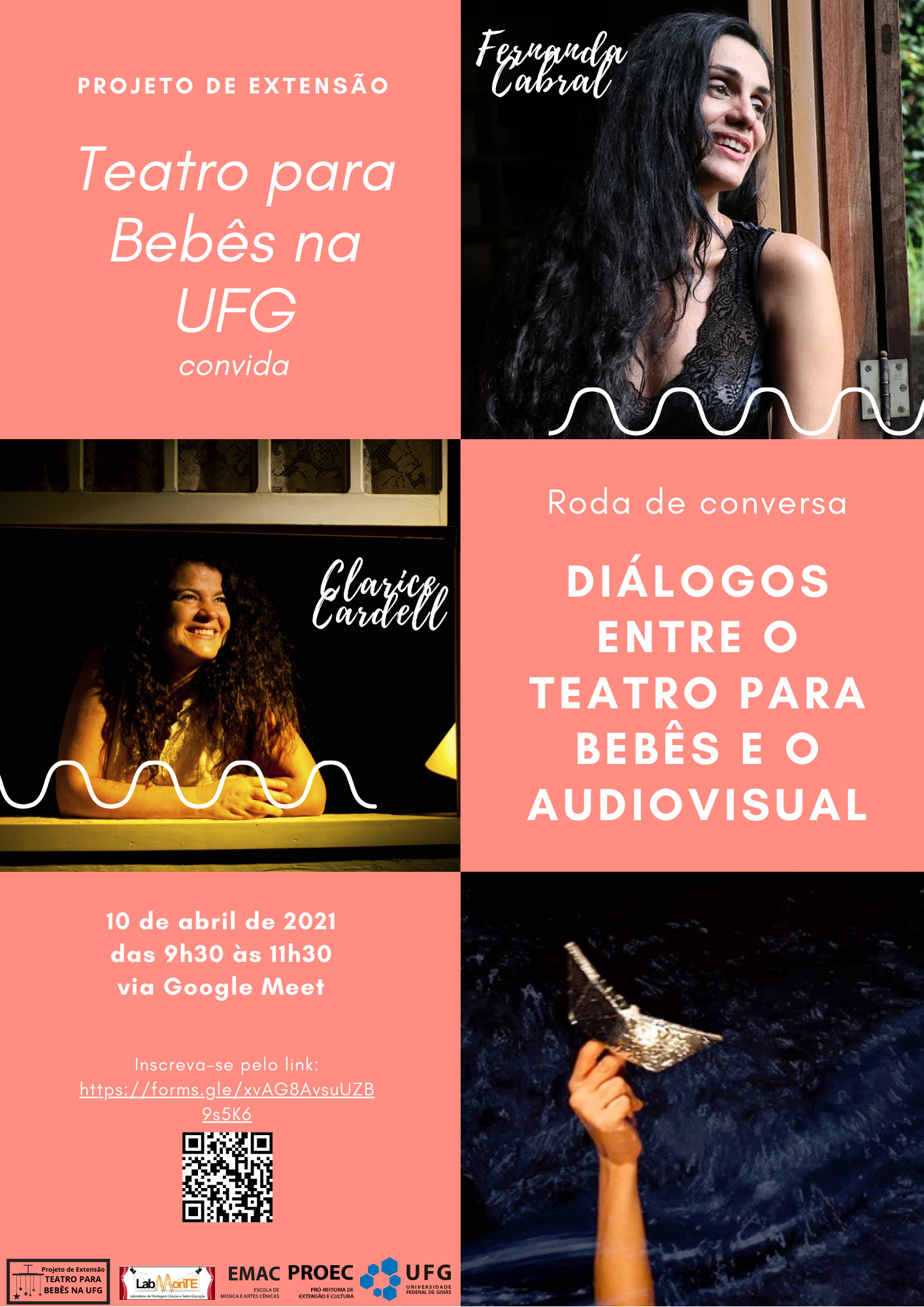 Joana Abreu. Teatro para bebês palestra fernanda e clarice abril 2021