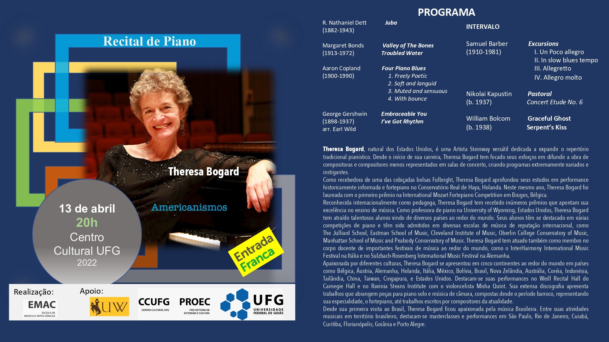 Theresa Bogard PROGRAMA