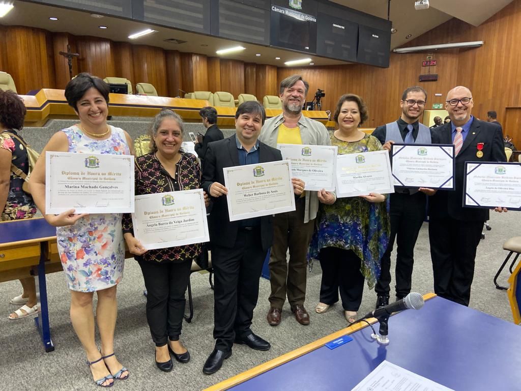 homenagem camara municipal goiania angelo e marilia