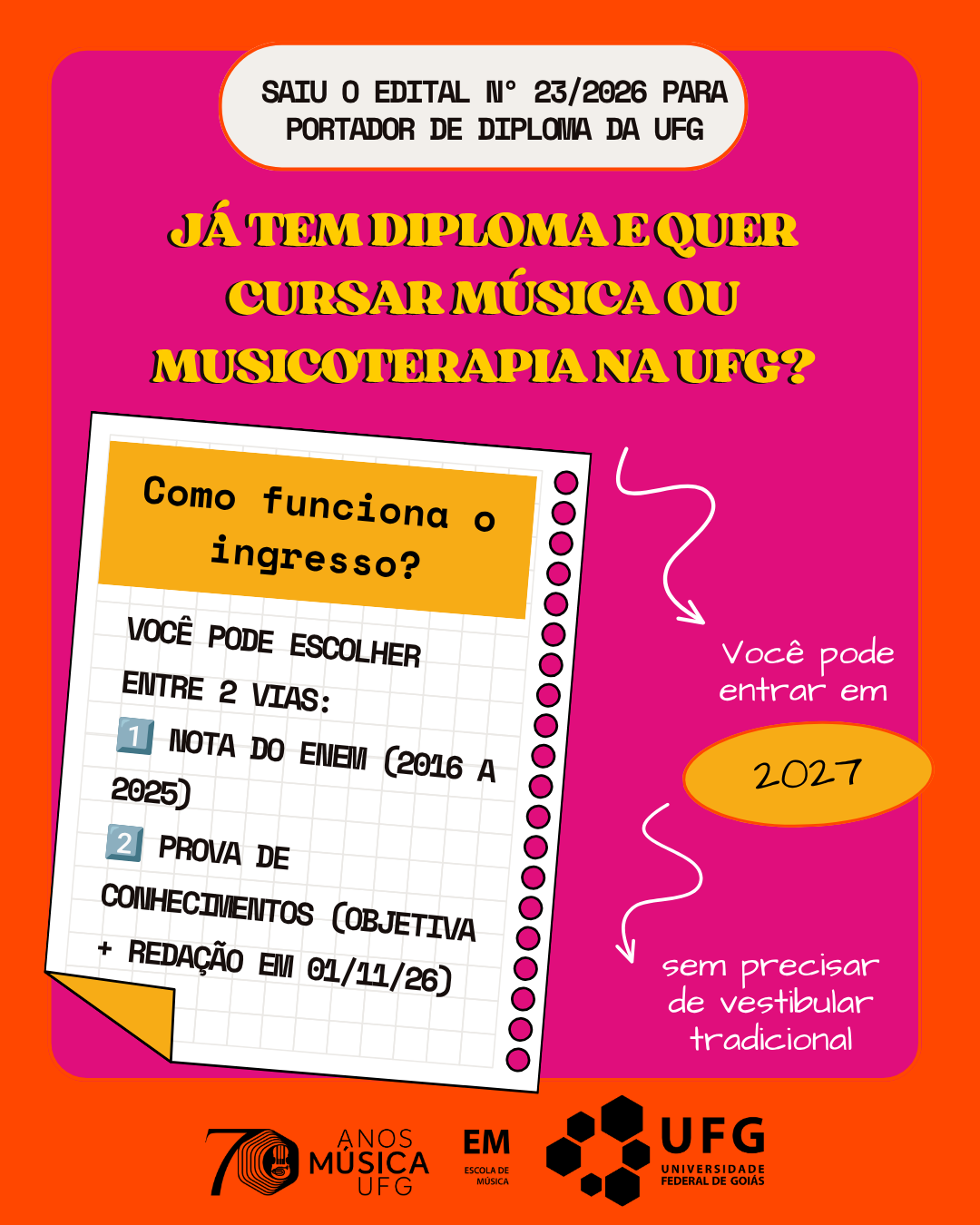 vhce e portador de diploma 2026