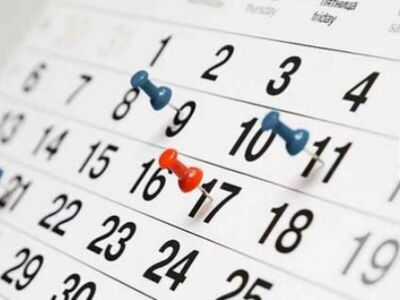 Calendário de matrícula