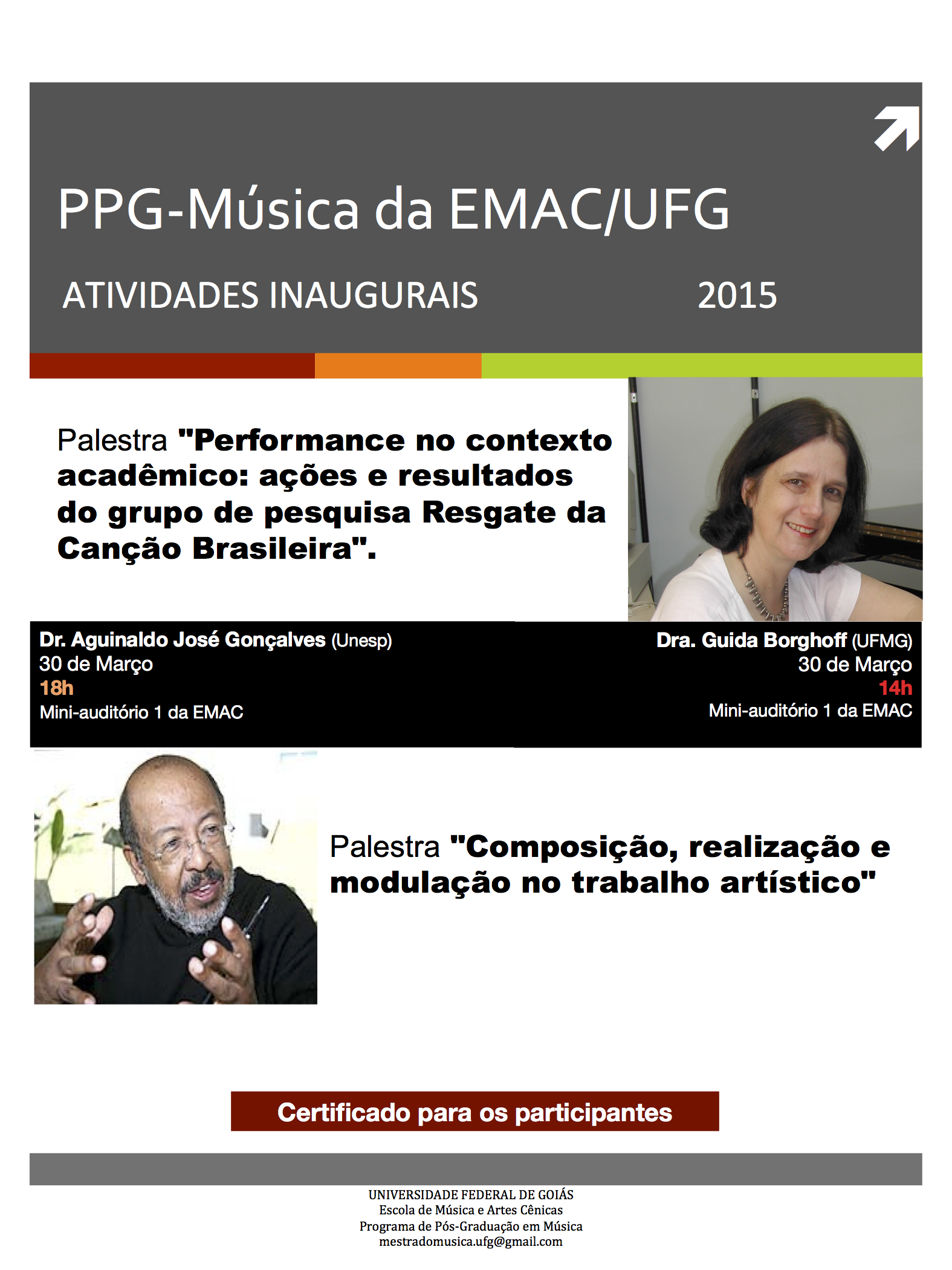Atividades Inaugurais 2015