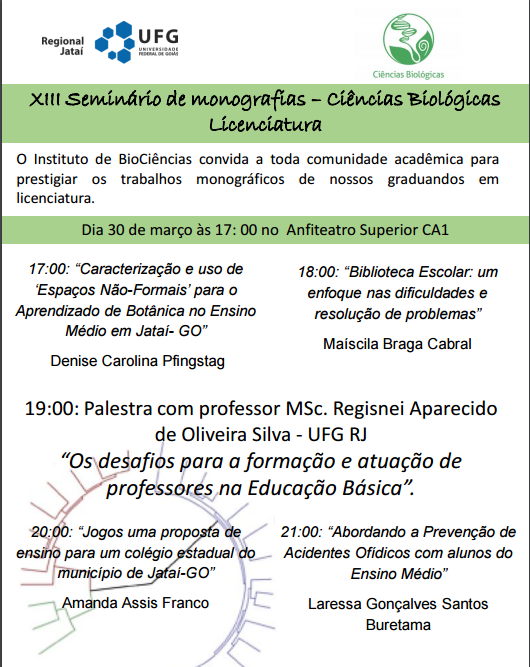 Seminário biologia 2016