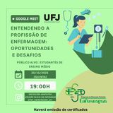 O PET Enfermagem preparou uma grande novidade para vocês, que irá ocorrer no dia 25 de novembro, às 19 horas, via google meet