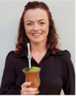 foto profa Carmen Mathias com Chimarrão tchê!