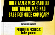 Cartaz Curso como fazer seu Projeto de Ensino para Mestrado e ou Doutorado