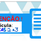 Imagem Matrícula Listas 2 e 3