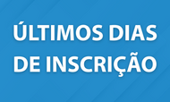 Últimos dias de inscrição capa
