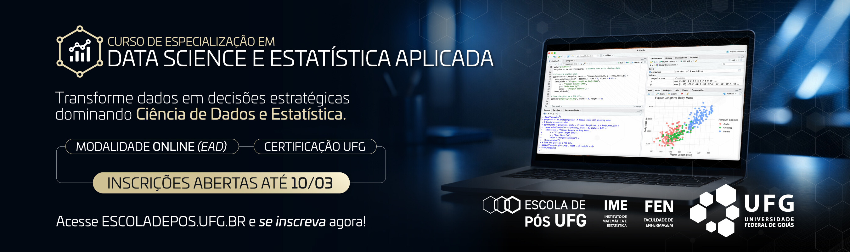 Especialização em Data Science e Estatística Aplicada