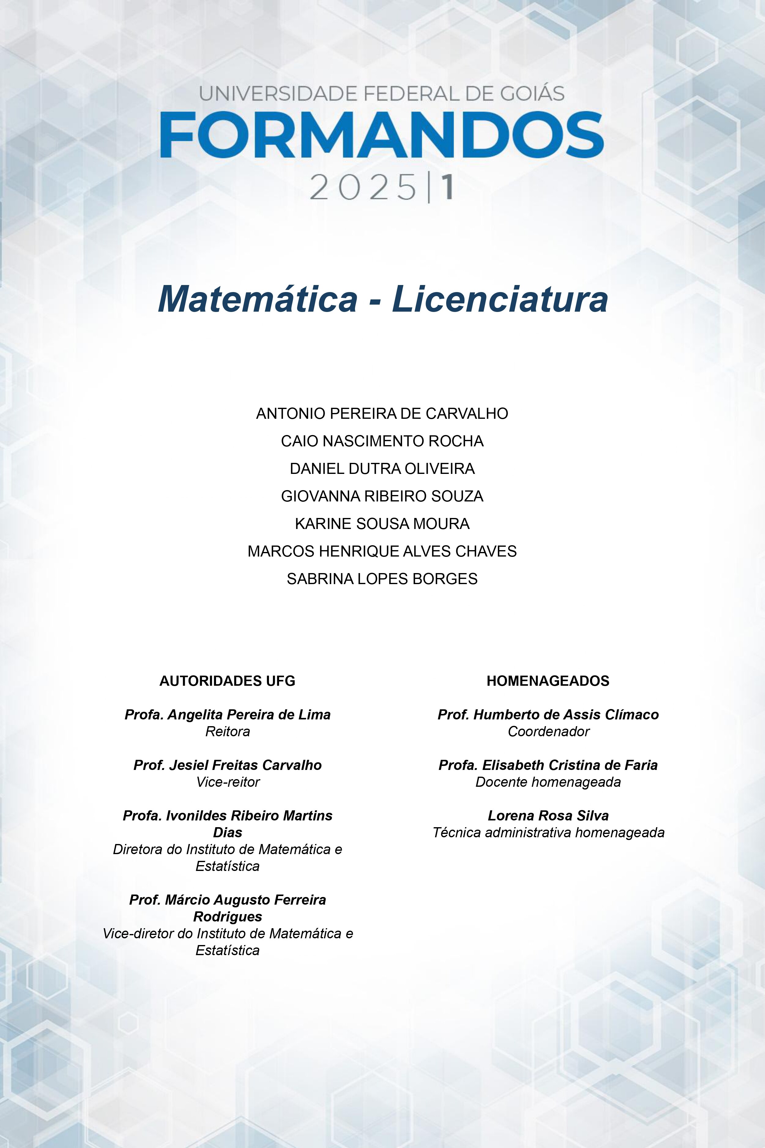 Placa formatura Matemática_-_Licenciatura_2025_1