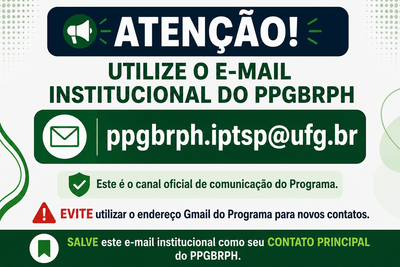 Email institucional PPGBRPH