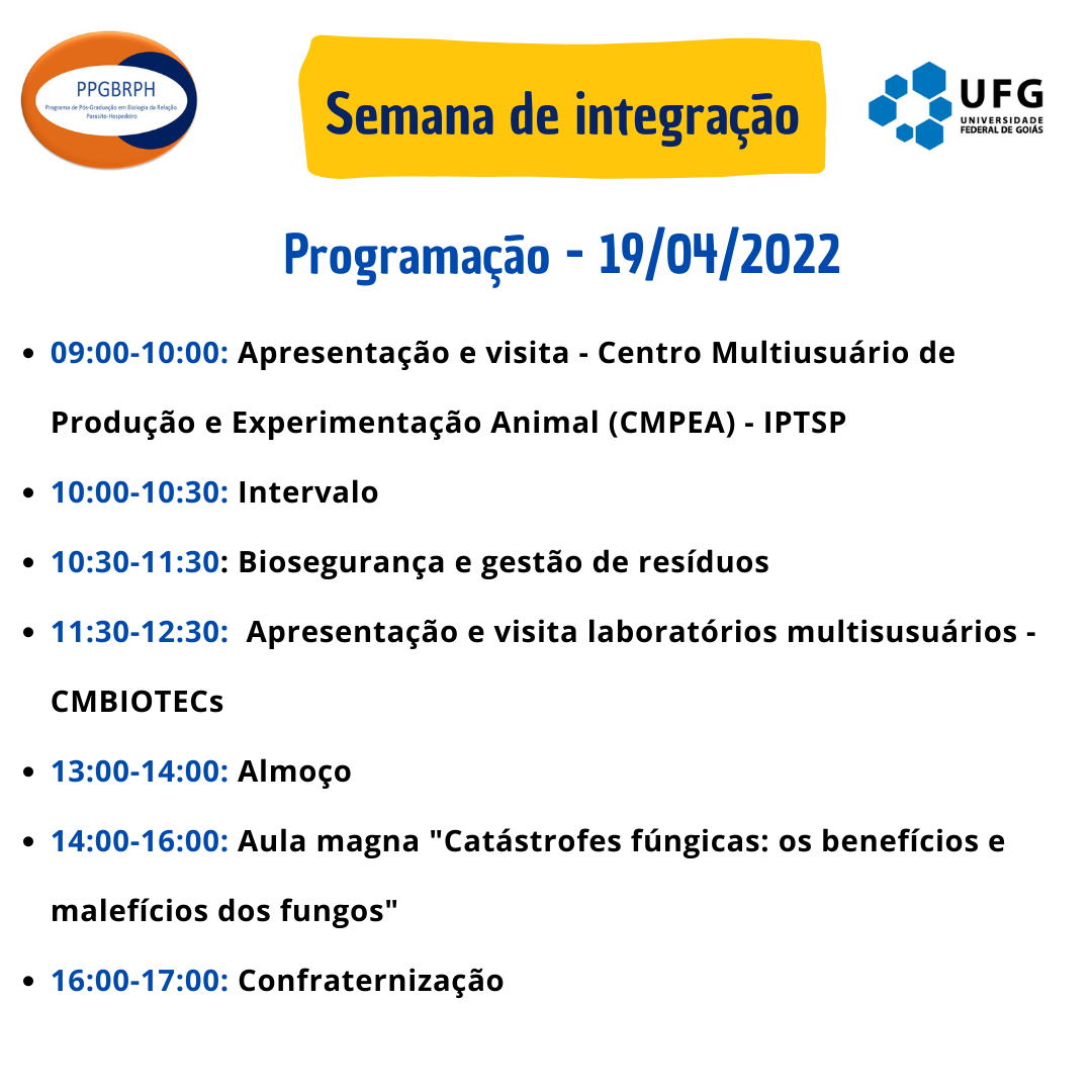 Semana de integração PPGBRPH 2022 - Parte 3